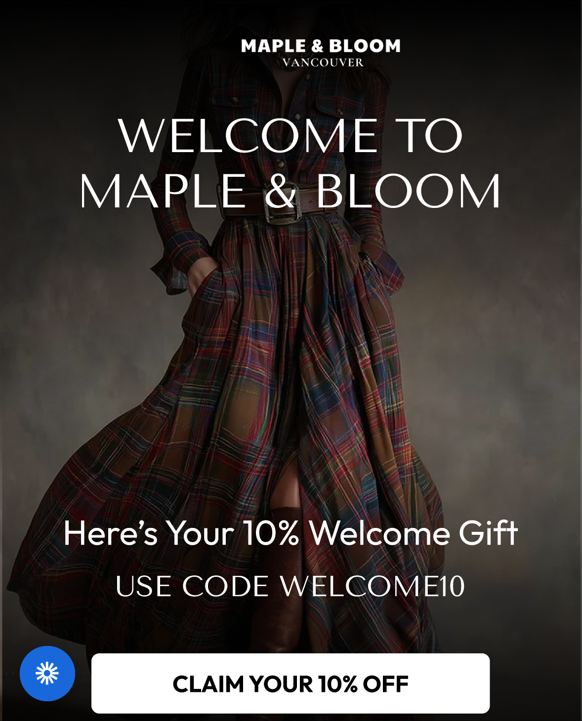 Maple & Bloom welcome flow email designed by Inboxo